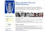 Hemsida www.gilletkarlskrona.se